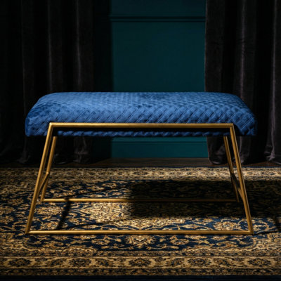 Waynoka Velvet Upholstered Bench