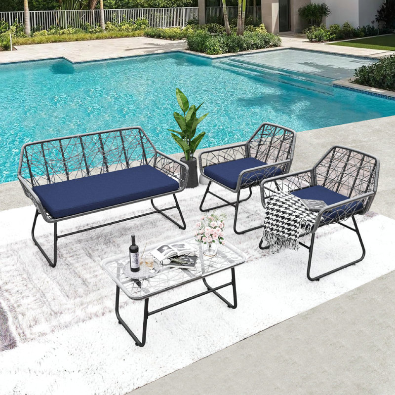 Ensembles repas pour patio, Bleu