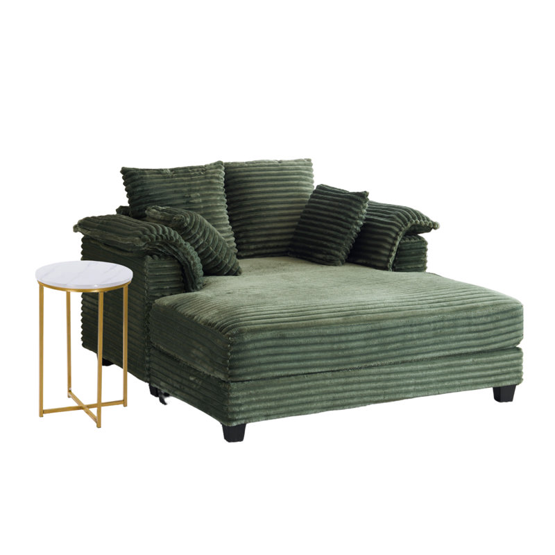Ensemble de salon 2 pièces avec canapé-lit et table de bout, Olive Green