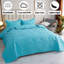  Ensemble de courtepointe brodée arc-en-ciel 3 pièces pour grand lit (blanc / bleu)-1392879251-1392879250