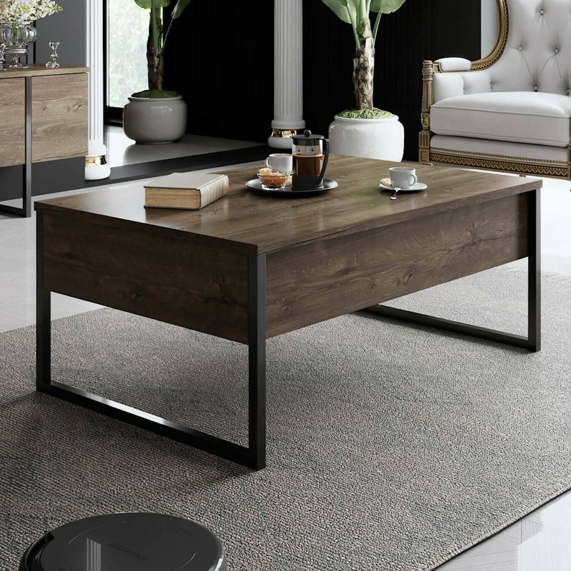 Tahana Sled Coffee Table, Brown/Black