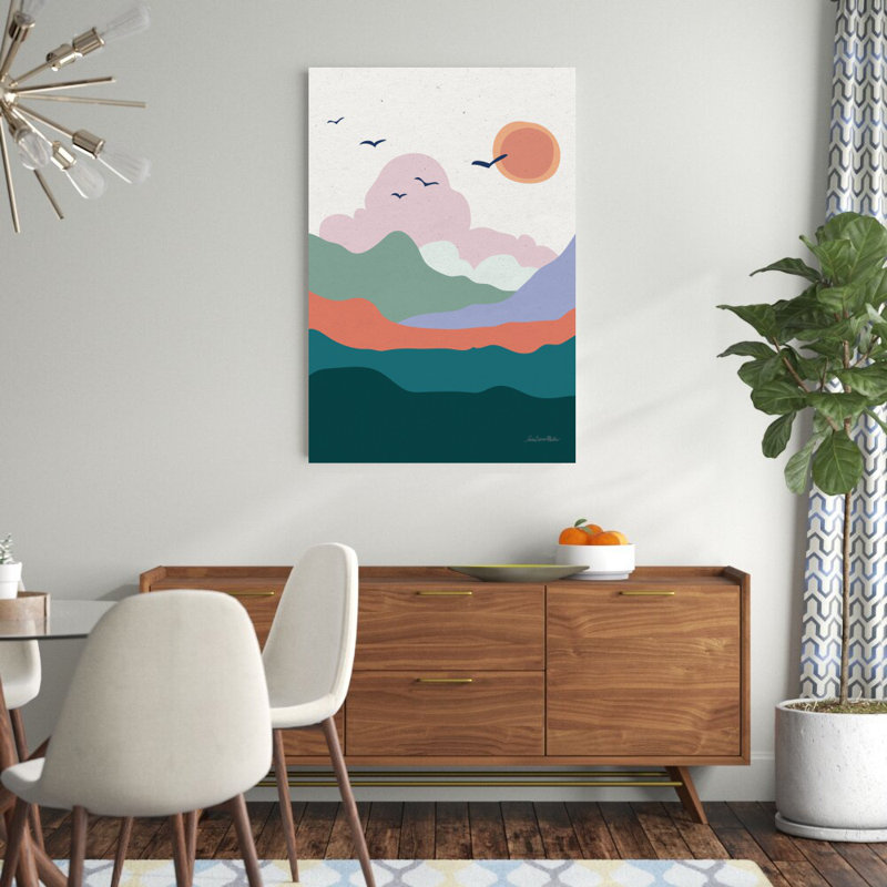 «Hills and Valleyys II» par Sara Zieve Miller, impression sur toile tendue, H 48 po x l 32 po