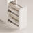 Aquinnah Solid Wood Rolling Bathroom Storage Cabinet with Pull‑Out Drawers, Toilet Paper Side Organizer