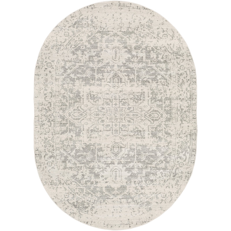 Oriental Indoor Rug, Oval 6'7" x 9'
