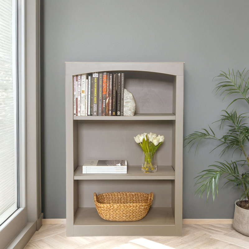 Bibliothèque classique Ossy, Gris orage, (3 tablettes) H 36 po x l 24 po x P 12 po