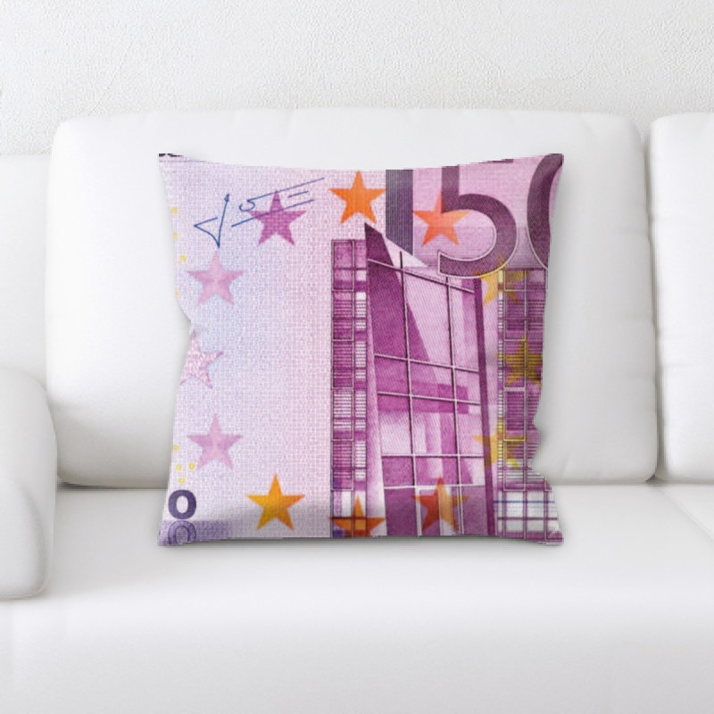 Dollar Bill Throw Pillow