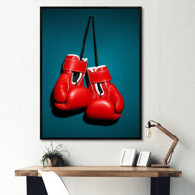 " Knockout Red Box Gloves "