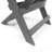 Coastal Bay Fully Assembled All-Weather Recycled HDPE Outdoor Folding Bistro Chair, Grey, Chair-1057478066