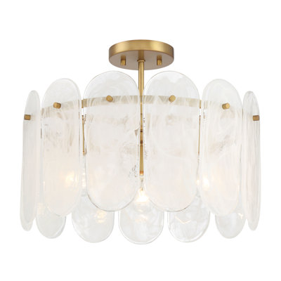 3 LIGHT SEMI FLUSH