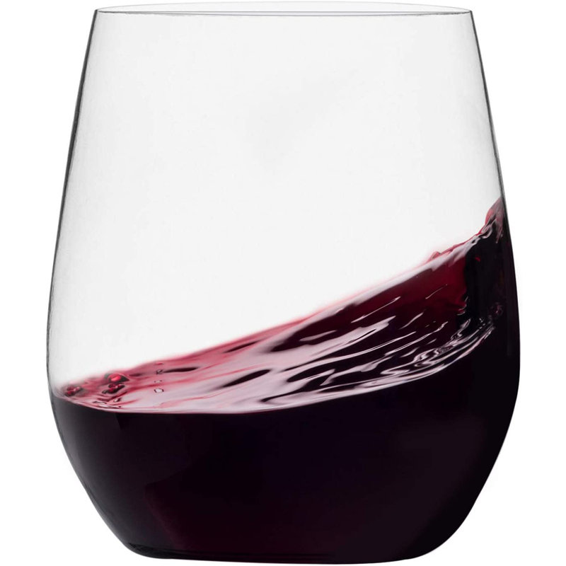 Clear BPA-Free Recyclable Plastic Stemless Wine Tumblers, 48-Pack