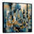 Toile avec cadre flottant noir