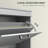 Narrow Shoe Cabinet with Flip Drawers Adjustable Shelf, Grey