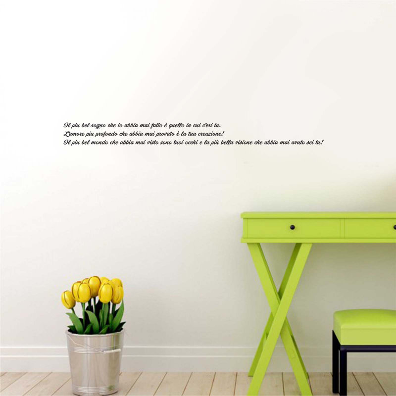 Text & Numbers Wall Decal