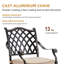 Fauteuil de salle à manger d'extérieur avec coussin Ahrendt
