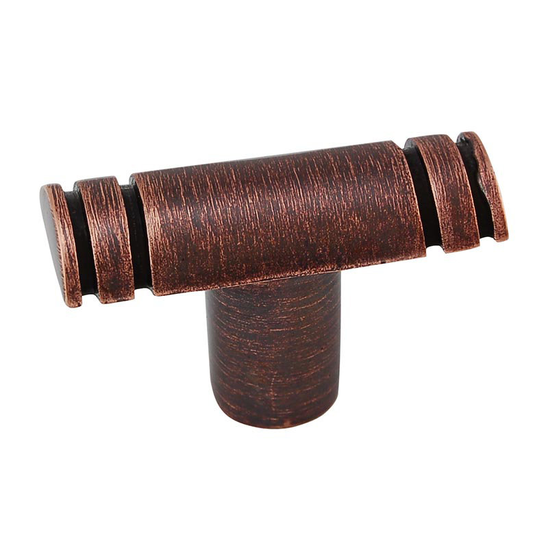 Archimedes Bar Knob, 1.5" H x 0.56" W x 1" D, Antique Copper