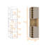 Armoire de bar 10 bouteilles Taupe