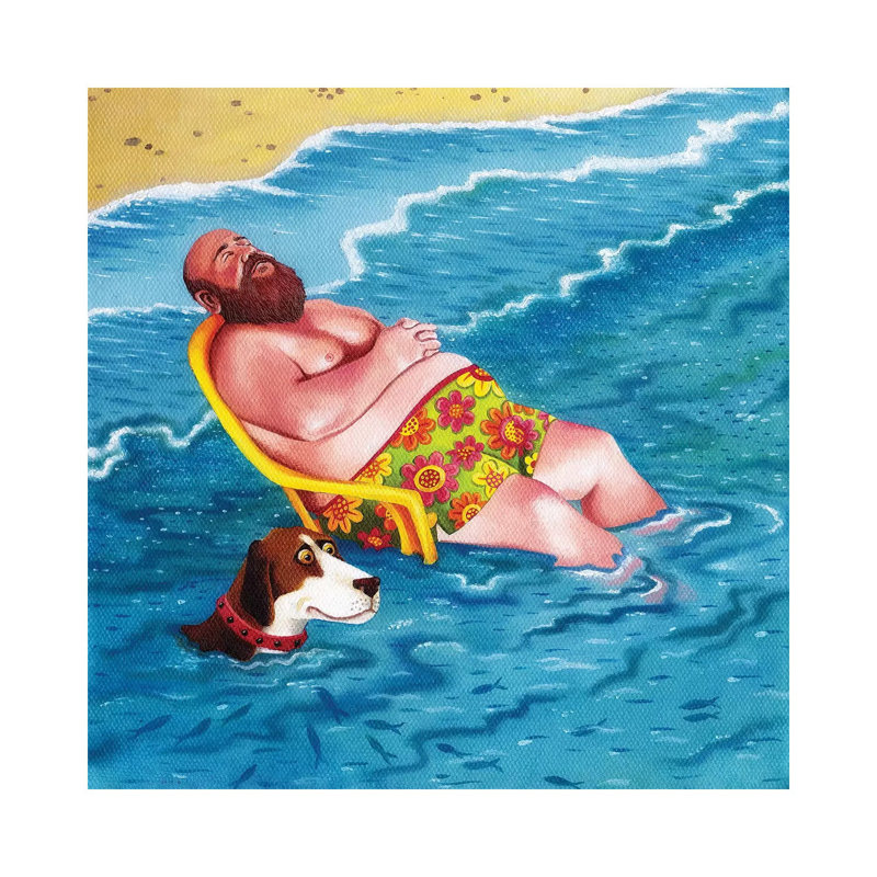 Vitamin Sea by Vicky Mount - Wrapped Canvas Gallery-Wrapped Canvas Giclée, 45.72 cm H x 45.72 cm W x 1.91 cm D