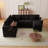 Sleeper Sofas With Storage, Corduroy 100 Inch Modern Home Sectional