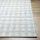 Lavande Plaid Wool Area Rug in Gray