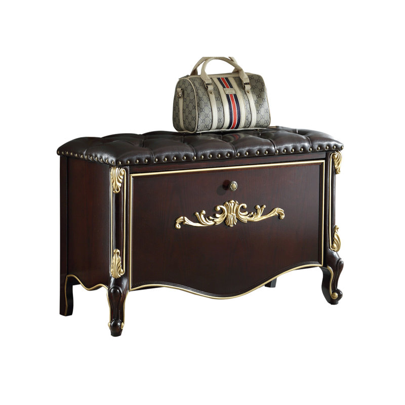 6 Pair Solid Wood Shoe Storage Bench