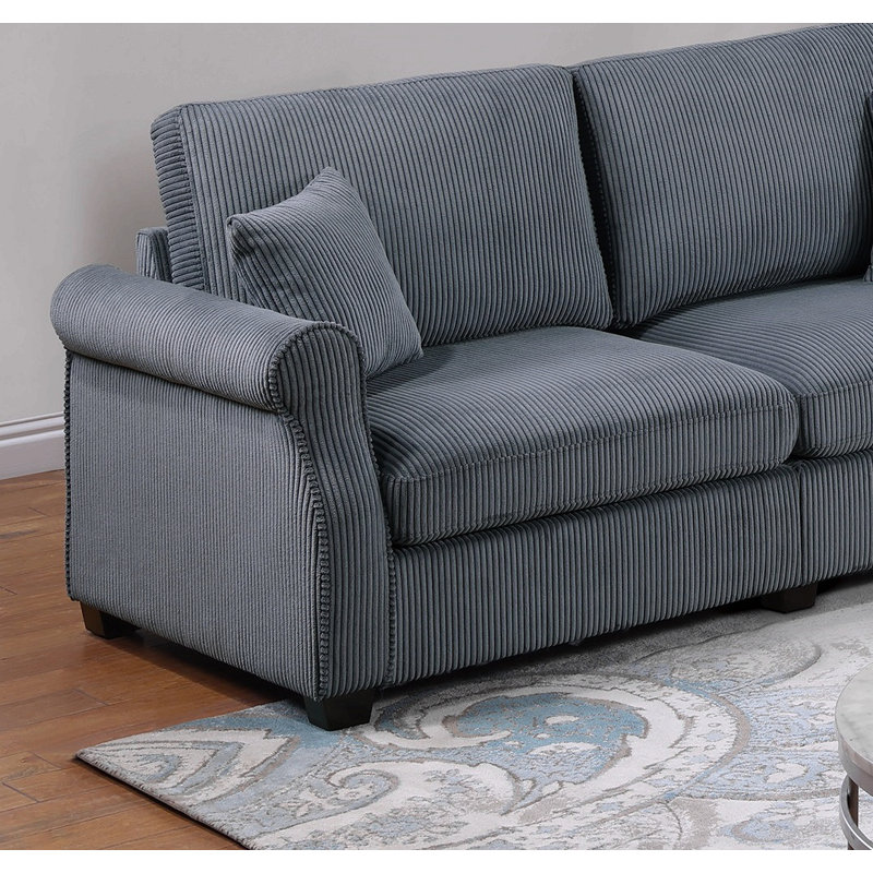 Ensemble de canapé 2 pièces Classic Living, Gris foncé
