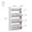 Narrow Wooden Shoe Cabinet With LED Drawers