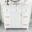 Meuble-lavabo 36 po avec lavabo en céramique, armoire de rangement avec porte à fermeture douce et 3 tiroirs-203662994