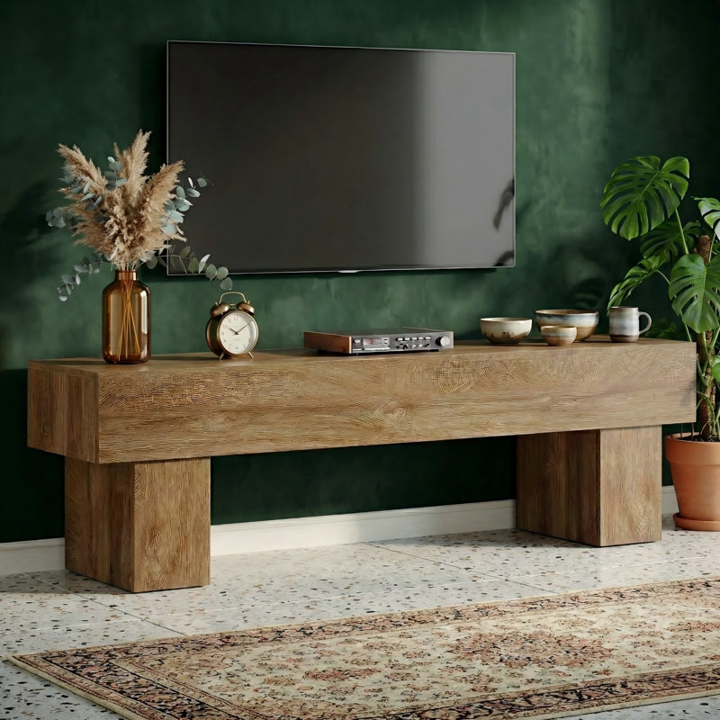 Meuble télé 63 po, console multimédia
