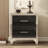 Elegant Mirrored Bedside Table With 2 Drawers-366417005