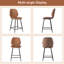 Tabouret de comptoir rembourré avec structure en métal-1096874569-1097442547