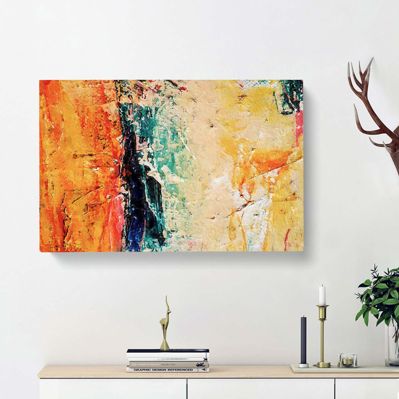 Abstract Art Painting Vol.237 - Wrapped Canvas, 40cm H x 60cm W x 3cm D