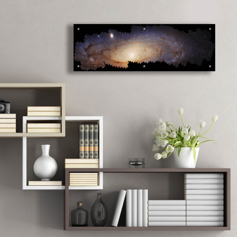  Art mural en verre acrylique «Andromeda Galaxy - Hubble Space Telescope» par la NASA, H 12 po x l 36 po