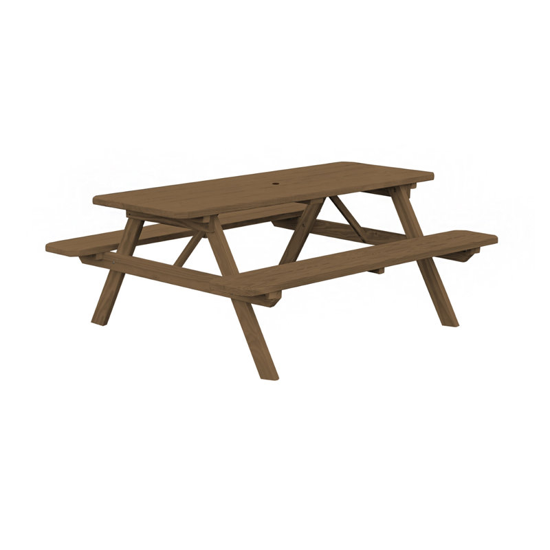 Ensemble repas d'extérieur rectangulaire Driscilla, Champignon, 70 x 60 x 30