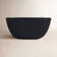 Vase de table en céramique noir 4 po