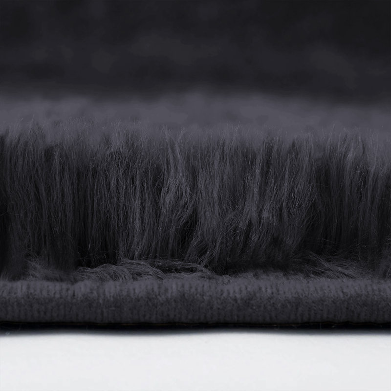 Solid Colour Shag Area Rug, Rectangle 160 x 230 cm