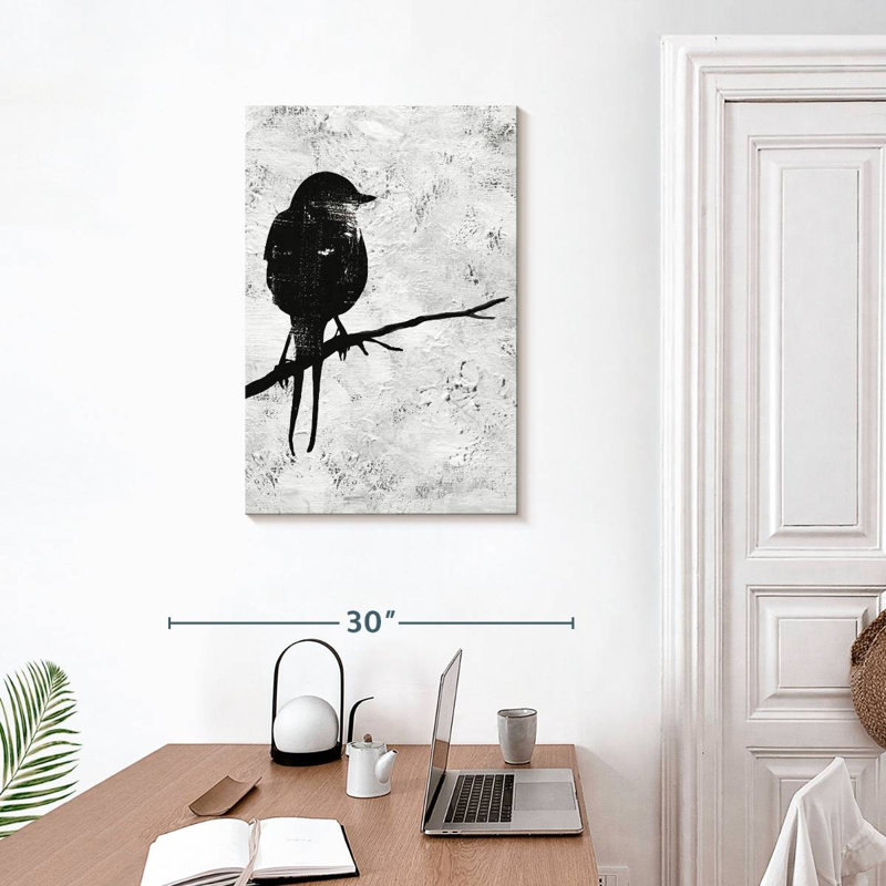 Silhouette d'oiseau de nuit Brampt I, H 30 po x l 20 po