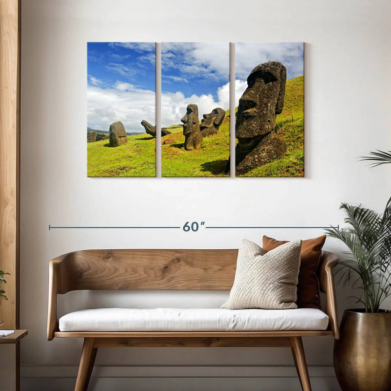 Moai historique, H 28 po x l 45 po