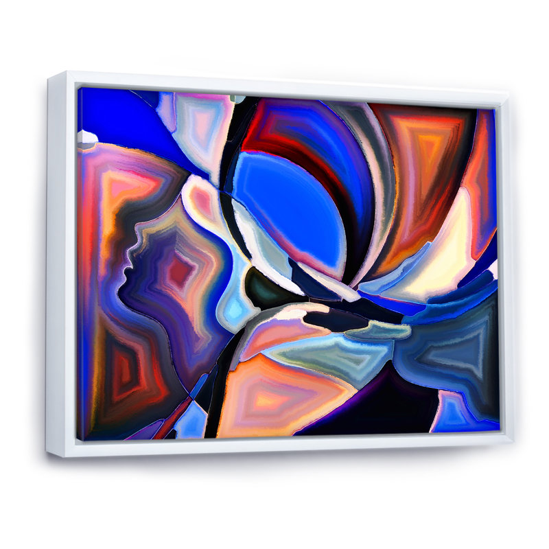 Sacred Hues - reproduction sur toile, H 24 po x l 32 po x P 1 po, Cadre flottant blanc