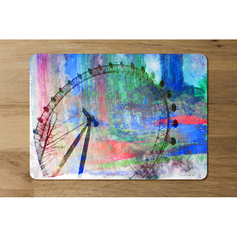 Majzara Polyester-Coated Hardboard No Pattern Rectangle Placemat