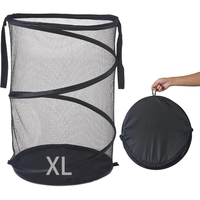 Panier à linge pliable 115D avec poignées de transport 115L