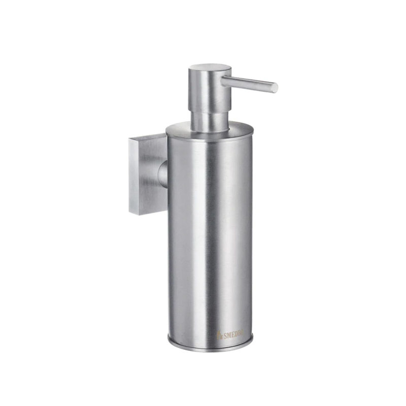 Écusson carré de distributeur de savon / lotion mural , Chrome poli