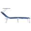 vidaXL Folding Sun Lounger with Canopy Outdoor Daybed Sunbed Steel and Fabric-1465781492