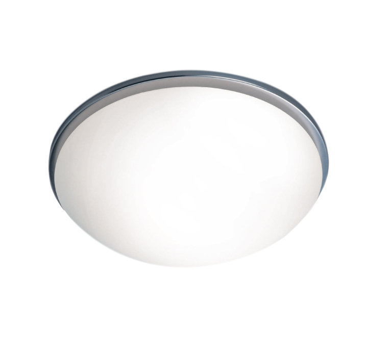 Mixon Glass Flush Mount, Nickel Satin
