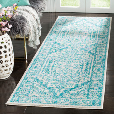 Arrietty Oriental Machine Made Area Rug in Sage/Ivory