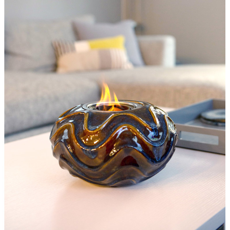 Ceramic Gel Fuel Outdoor Tabletop Fireplace