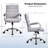 Wanetta Mid-Back Office Chair with Arms 360° Swivel-1699360766