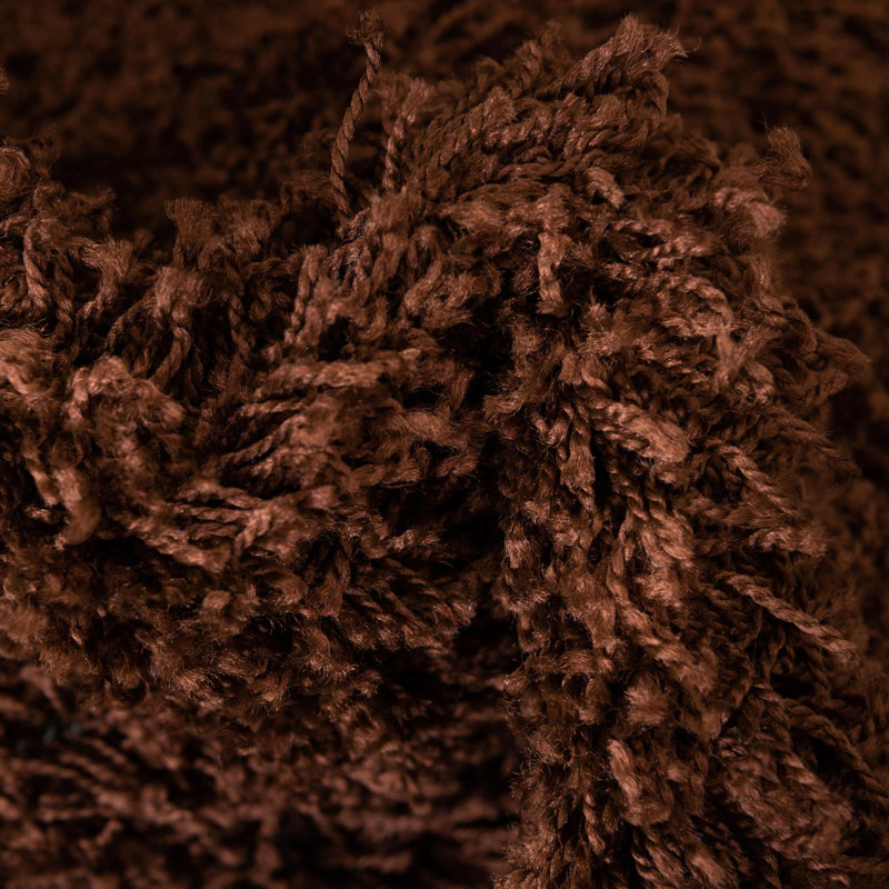 Tapis brun chocolat Caputto, Ovale 5 pi 3 po x 8 pi