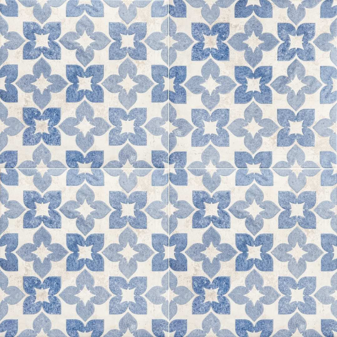 Phlox 8" x 8" Porcelain Patterned Wall & Floor Tile The Tile Life 