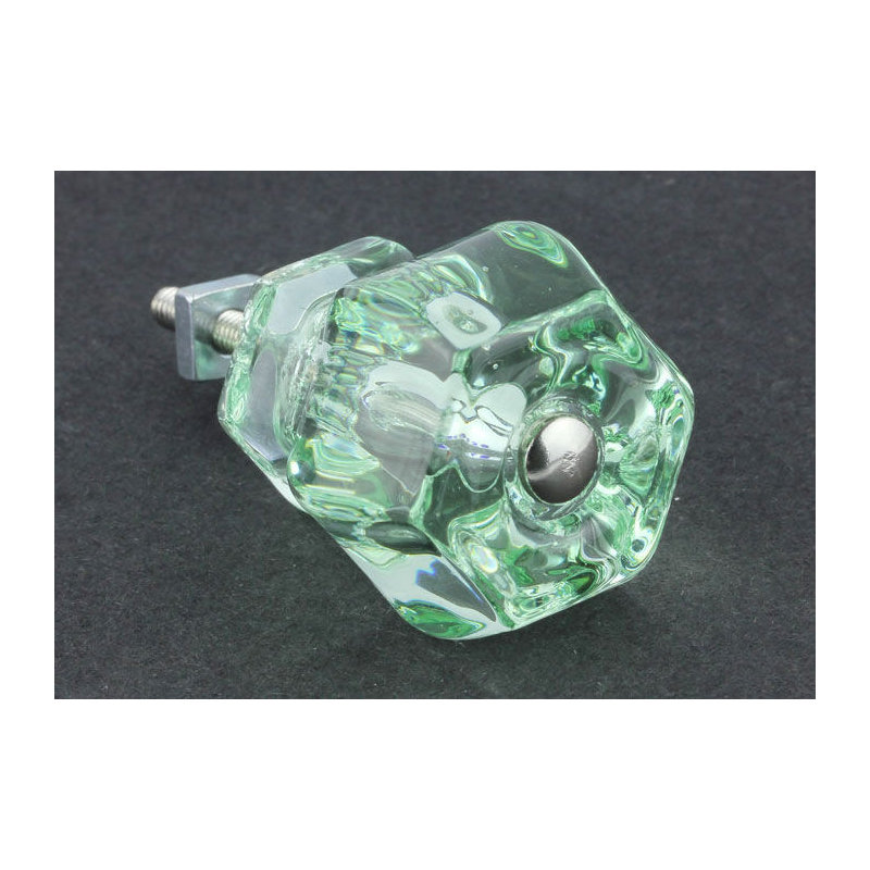 (5 Pack) 1-1/2 inch Antique Knob, Coke Bottle Green