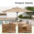 Michael 7-Piece Brown Aluminum Patio Dining Set With Rectangular Table, 6 Swivel Dining Chairs And Light Gray Cushions-122874537-122874535